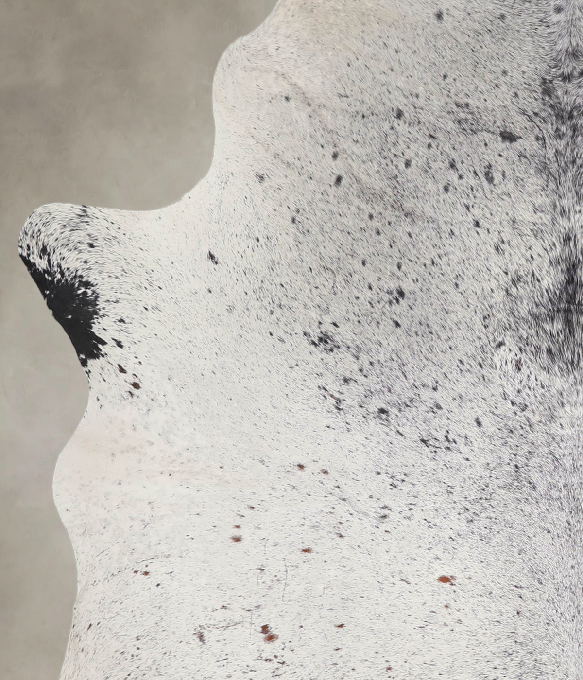 Salt and Pepper Black X-Large Brazilian Cowhide Rug 7'5"H x 5'11"W #A22390 by Hudson Hides