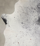 Salt and Pepper Black X-Large Brazilian Cowhide Rug 7'5"H x 5'11"W #A22390 by Hudson Hides