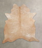 Beige XX-Large Brazilian Cowhide Rug 7'6"H x 6'8"W #A22450 by Hudson Hides