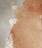 Beige XX-Large Brazilian Cowhide Rug 7'4"H x 7'0"W #A22457 by Hudson Hides