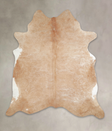 Beige XX-Large Brazilian Cowhide Rug 7'11"H x 7'1"W #A22458 by Hudson Hides