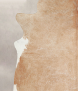Beige XX-Large Brazilian Cowhide Rug 7'11"H x 7'1"W #A22458 by Hudson Hides