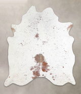 Salt and Pepper Brown X-Large Brazilian Cowhide Rug 7'2"H x 6'3"W #A22516 by Hudson Hides