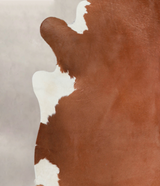 Brown and White Regular X-Large Brazilian Cowhide Rug 7'2"H x 6'8"W #A22552 by Hudson Hides