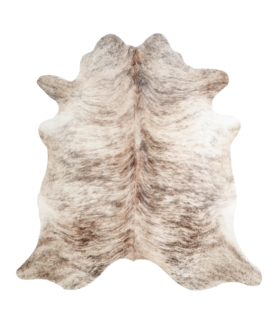 Light Brindle Large Brazilian Cowhide Rug 6'4"H x 6'0"W #A22831 by Hud