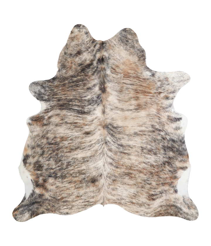 Light Brindle Large Brazilian Cowhide Rug 6'5"H x 6'0"W #A22838 by Hudson Hides