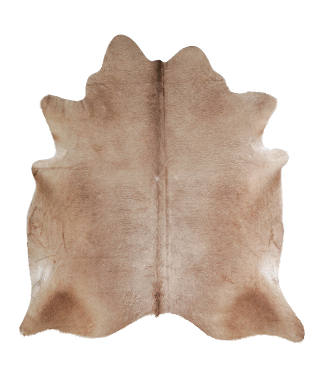 Taupe X-Large Brazilian Cowhide Rug 7'0"H x 6'5"W #A22954 by Hudson Hi