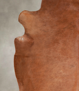 Solid Brown XX-Large Brazilian Cowhide Rug 7'5"H x 6'9"W #A22979 by Hudson Hides
