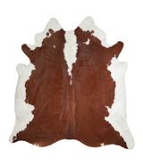 Hereford XX-Large Brazilian Cowhide Rug 8'4"H x 7'9"W #A23019 by Hudson Hides
