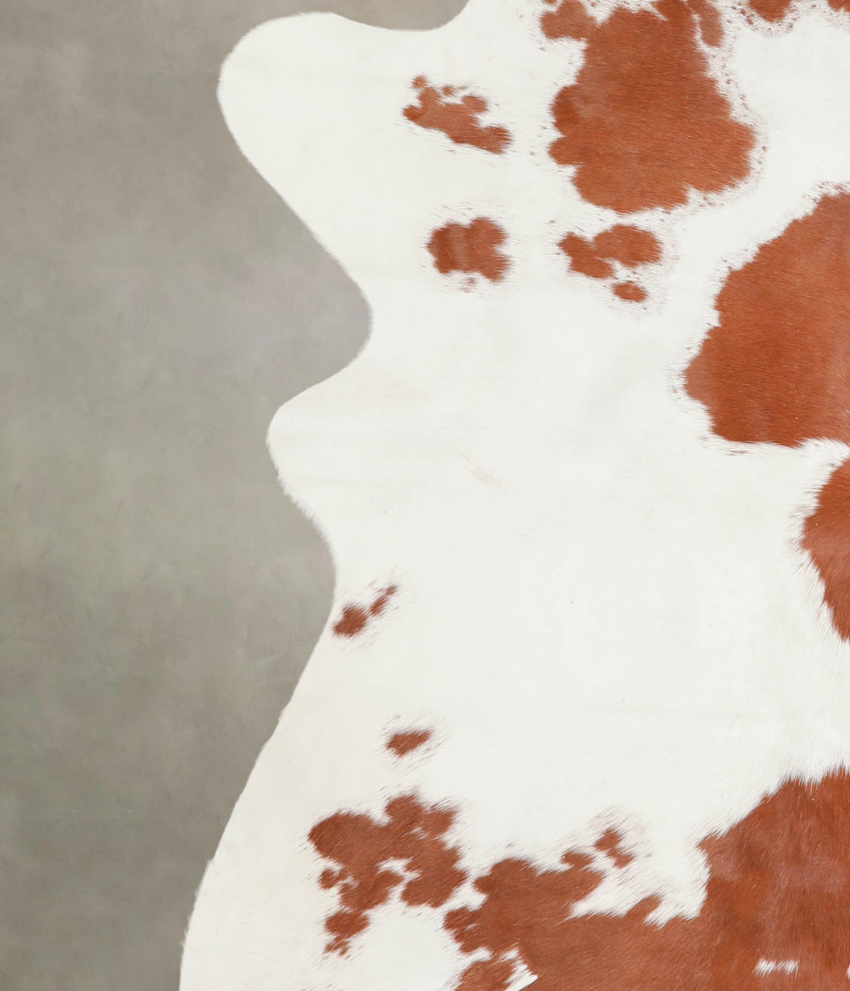 Brown and White X-Large Brazilian Cowhide Rug 7'1"H x 6'5"W #A23021 by Hudson Hides