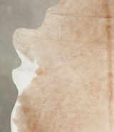 Beige XX-Large Brazilian Cowhide Rug 7'10"H x 6'9"W #A23025 by Hudson Hides