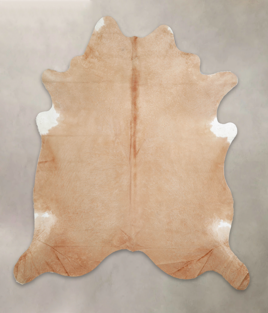 Beige XX-Large Brazilian Cowhide Rug 8'2"H x 7'0"W #A23030 by Hudson H