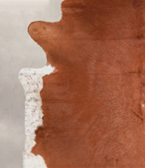 Brown and White Regular XX-Large Brazilian Cowhide Rug 7'2"H x 7'2"W #A23055 by Hudson Hides
