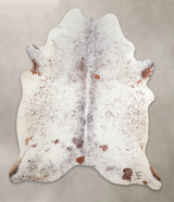 Salt and Pepper Brown X-Large Brazilian Cowhide Rug 7'3"H x 5'11"W #A23060 by Hudson Hides