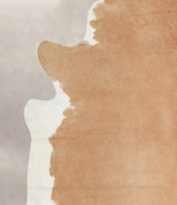 Beige and White XX-Large Brazilian Cowhide Rug 7'8"H x 6'9"W #A23095 by Hudson Hides
