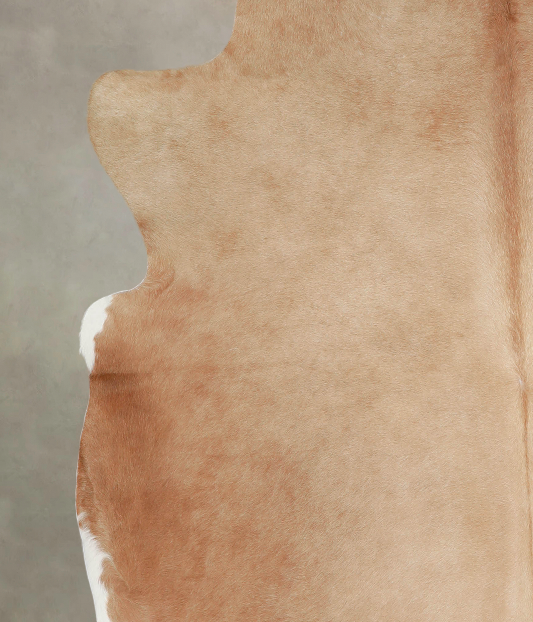 Beige XX-Large Brazilian Cowhide Rug 7'8"H x 7'1"W #A23120 by Hudson H