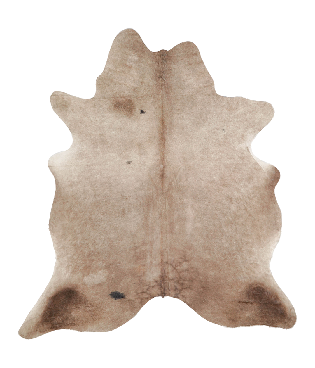 Taupe Large Brazilian Cowhide Rug 6'8"H x 5'11"W #A23129 by Hudson Hid