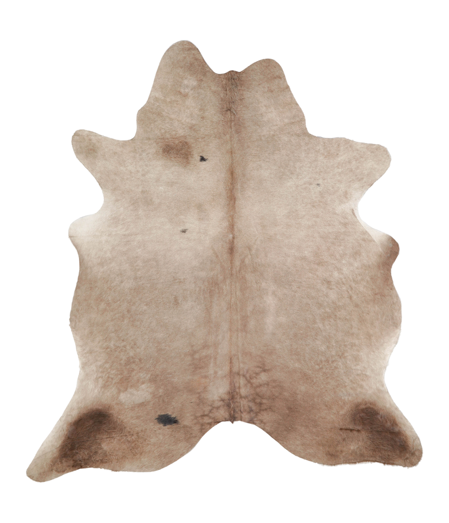 Taupe Large Brazilian Cowhide Rug 6'8"H x 5'11"W #A23129 by Hudson Hides