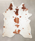 Brown and White X-Large Brazilian Cowhide Rug 7'5"H x 5'11"W #A23210 by Hudson Hides