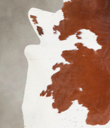 Brown and White XX-Large Brazilian Cowhide Rug 7'0"H x 7'6"W #A23211 by Hudson Hides
