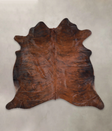Dark Brindle Large Brazilian Cowhide Rug 5'10"H x 6'2"W #A23276 by Hudson Hides