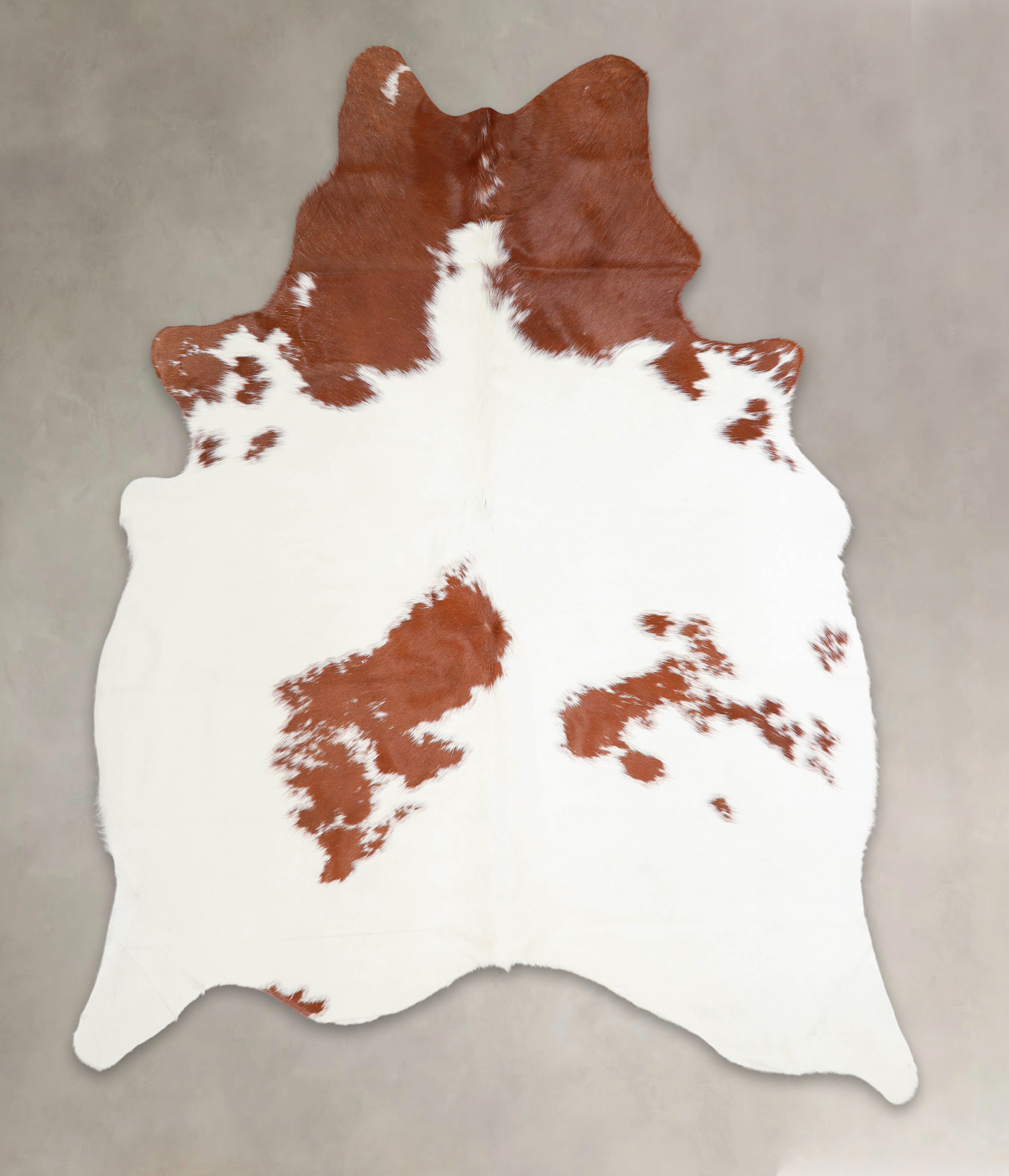 Brown and White Cowhide Rug #A23286