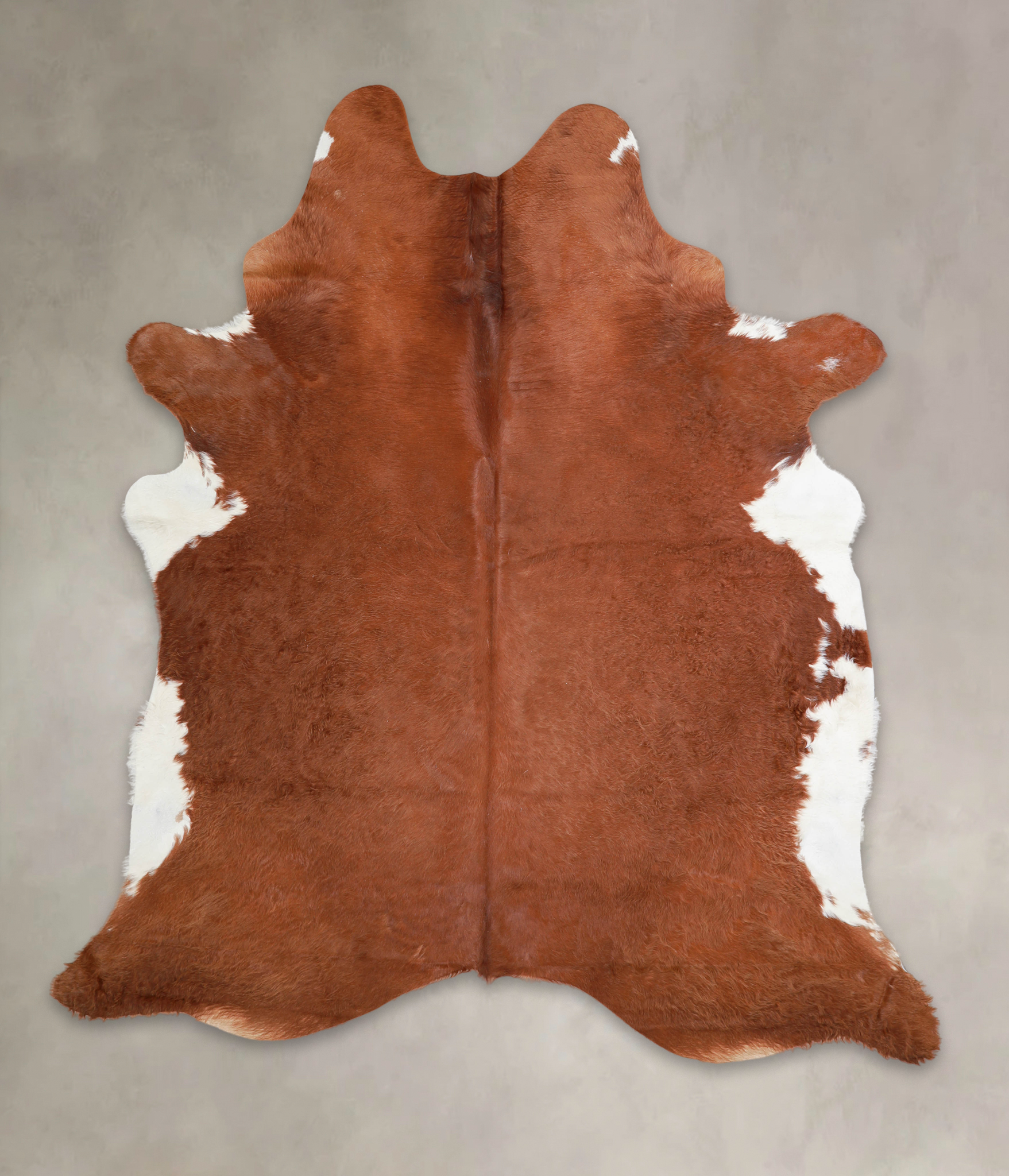 Solid Brown Cowhide Rug #A23330