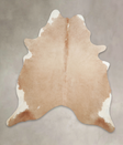 Beige XX-Large Brazilian Cowhide Rug 7'9"H x 6'10"W #A23481 by Hudson Hides