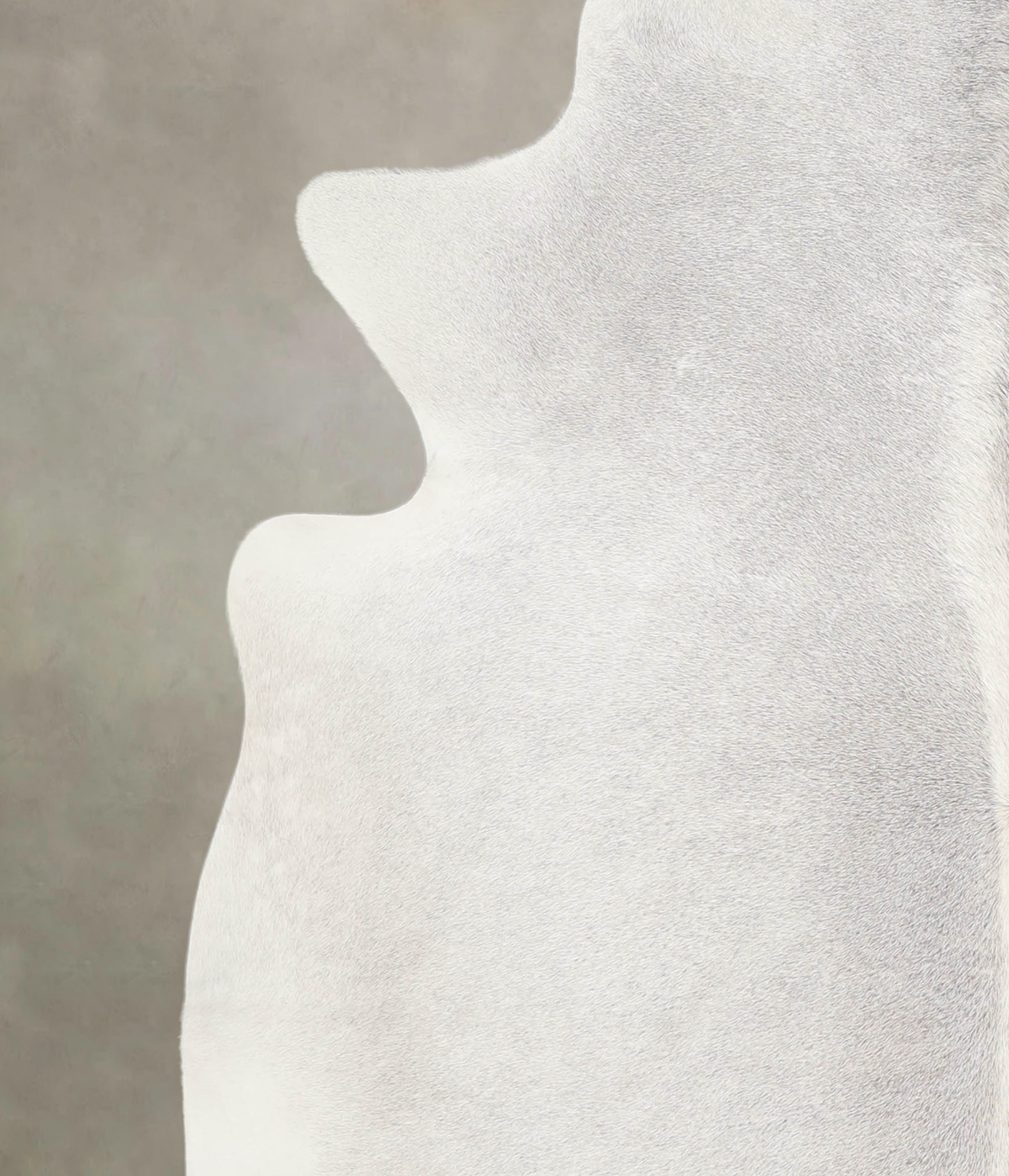 Medium Grey X-Large Brazilian Cowhide Rug 6'11"H x 6'8"W #A23483 by Hudson Hides