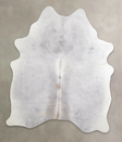 Medium Grey X-Large Brazilian Cowhide Rug 7'0"H x 5'11"W #A23493 by Hudson Hides