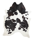 Black and White X-Large Brazilian Cowhide Rug 7'6"H x 6'0"W #A23585 by Hudson Hides