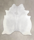 Medium Grey X-Large Brazilian Cowhide Rug 6'11"H x 6'7"W #A23598 by Hudson Hides