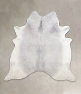 Medium Grey XX-Large Brazilian Cowhide Rug 7'6"H x 7'6"W #A23600 by Hudson Hides