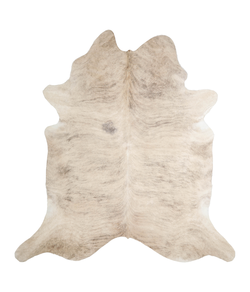 Light Brindle XX-Large Brazilian Cowhide Rug 8'1"H x 7'8"W #A23614 by Hudson Hides