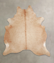 Beige X-Large Brazilian Cowhide Rug 7'2"H x 6'7"W #A23617 by Hudson Hides