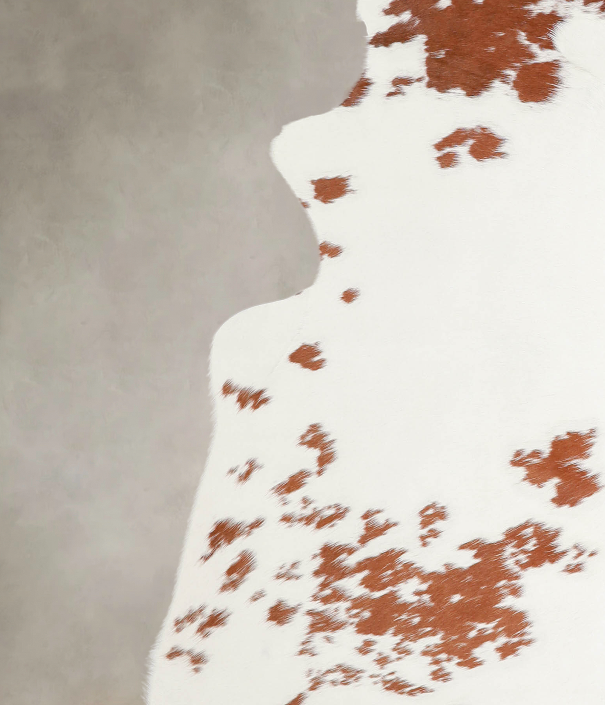 Brown and White X-Large Brazilian Cowhide Rug 6'6"H x 6'3"W #A23622 by Hudson Hides