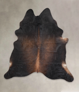 Chocolate X-Large Brazilian Cowhide Rug 6'10"H x 6'4"W #A23653 by Hudson Hides