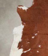 Brown and White X-Large Brazilian Cowhide Rug 7'2"H x 6'2"W #A23656 by Hudson Hides