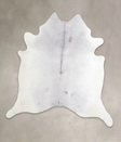 Medium Grey X-Large Brazilian Cowhide Rug 7'2"H x 6'8"W #A23659 by Hudson Hides