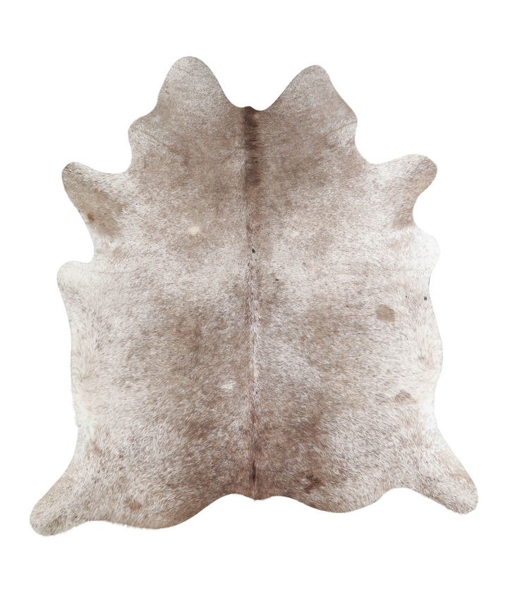 Taupe X-Large Brazilian Cowhide Rug 7'2"H x 6'7"W #A23678 by Hudson Hides