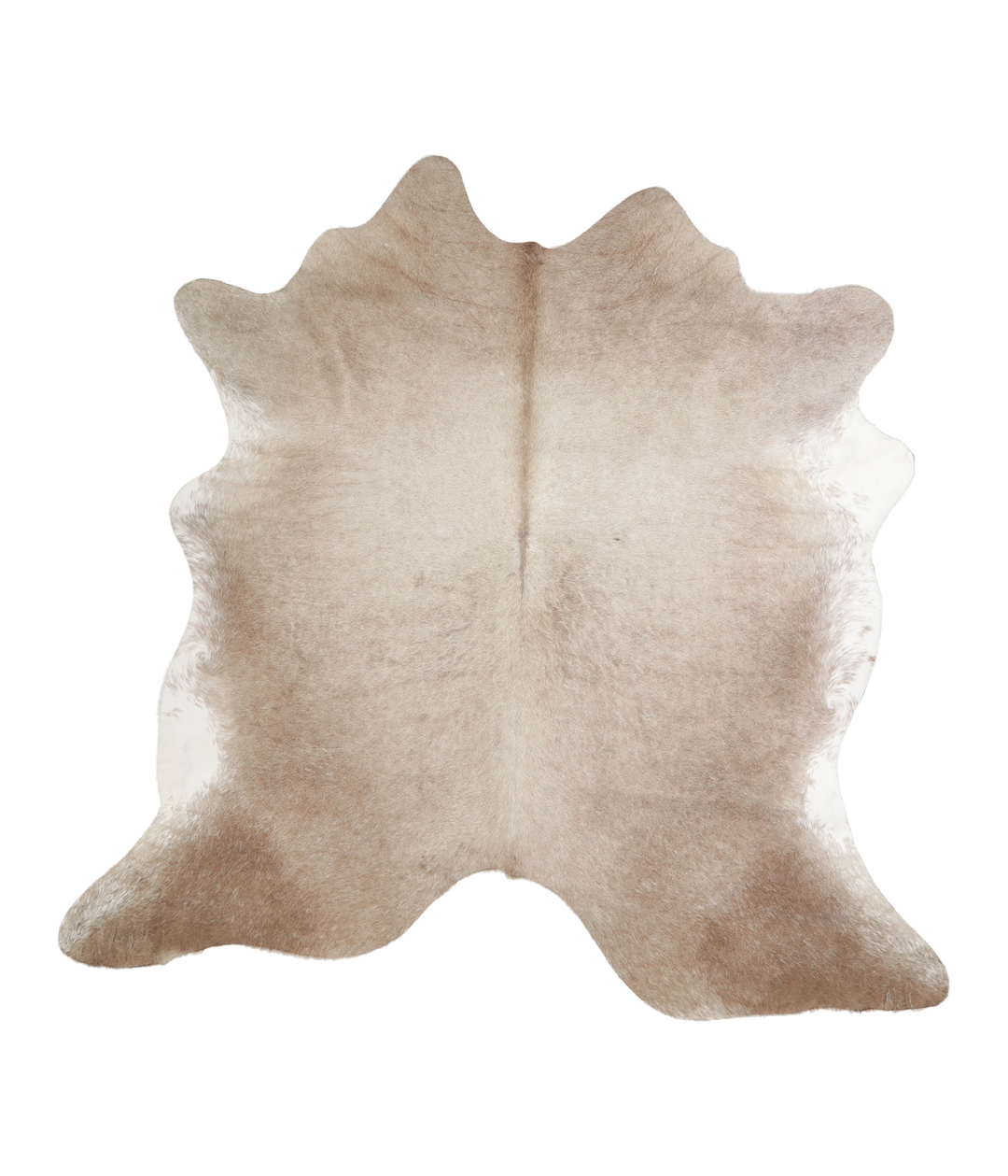 Taupe X-Large Brazilian Cowhide Rug 6'9"H x 6'11"W #A23681 by Hudson H
