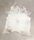 Grey Brindle X-Large Brazilian Cowhide Rug 7'6"H x 6'5"W #A23695 by Hudson Hides