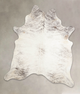 Grey Brindle X-Large Brazilian Cowhide Rug 7'6"H x 6'5"W #A23695 by Hudson Hides