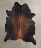Chocolate X-Large Brazilian Cowhide Rug 7'6"H x 5'8"W #A23751 by Hudson Hides
