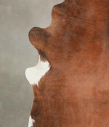Solid Brown XX-Large Brazilian Cowhide Rug 7'8"H x 6'7"W #A23753 by Hudson Hides