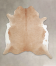 Beige XX-Large Brazilian Cowhide Rug 7'8"H x 7'2"W #A23816 by Hudson Hides