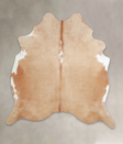 Beige X-Large Brazilian Cowhide Rug 6'10"H x 6'5"W #A23879 by Hudson Hides