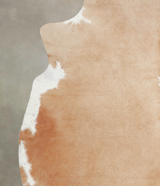 Beige X-Large Brazilian Cowhide Rug 6'10"H x 6'5"W #A23879 by Hudson Hides