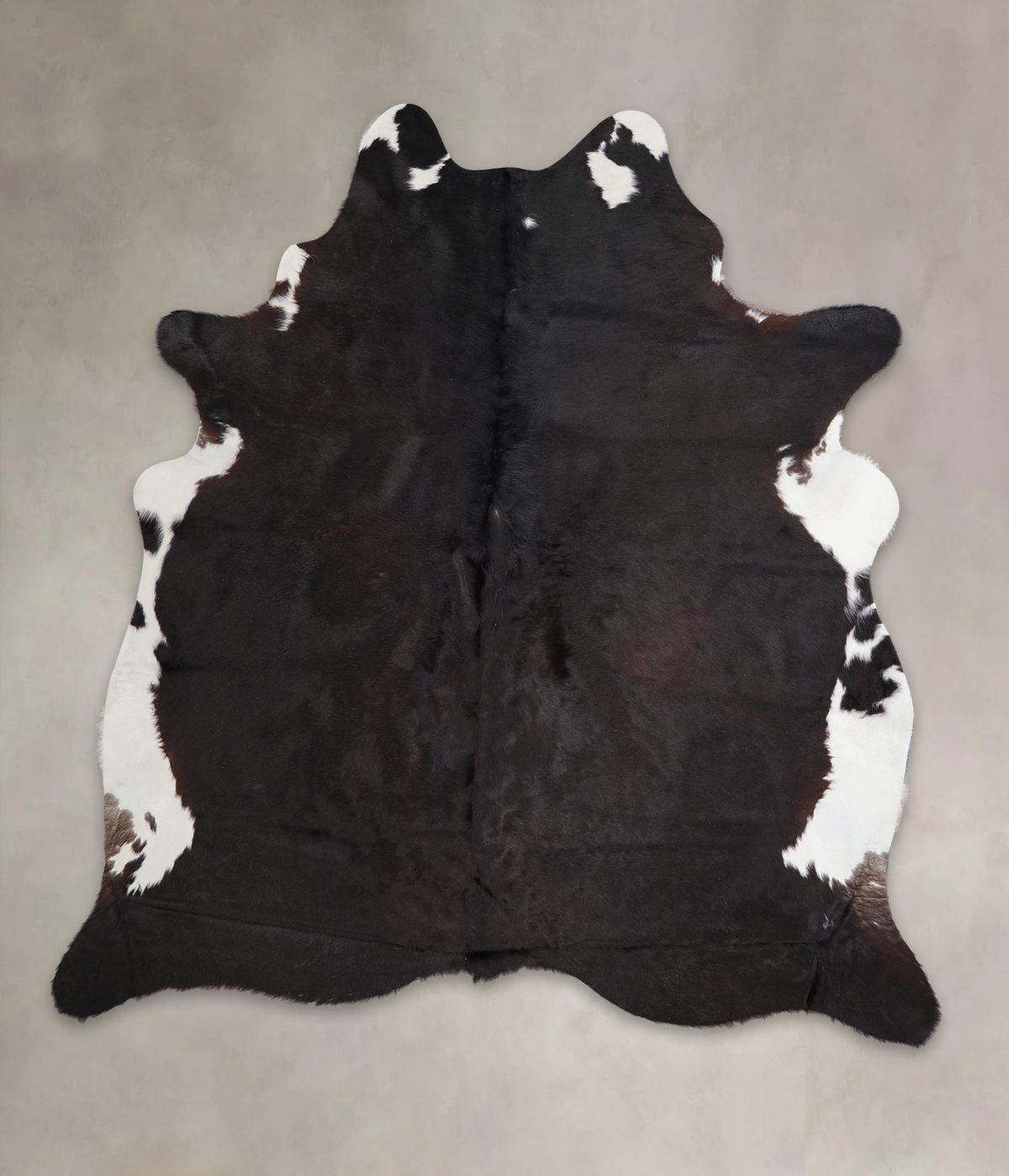 Solid Black Cowhide Rug #A23896