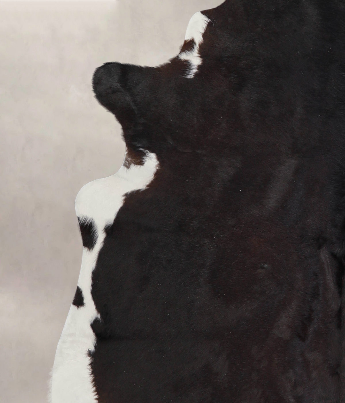 Solid Black Cowhide Rug #A23896